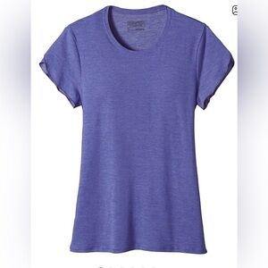 Patagonia Women’s Glorya Flutter Cap Sleeve Tee in Purple Sparkle, XS